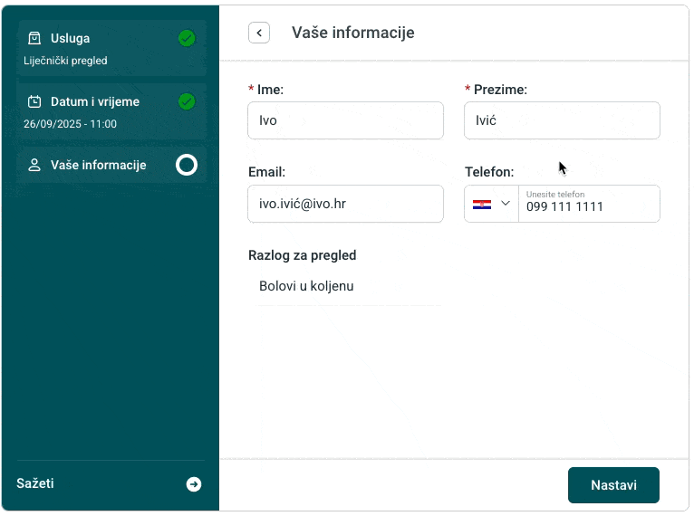 Ispunjavanje formulara